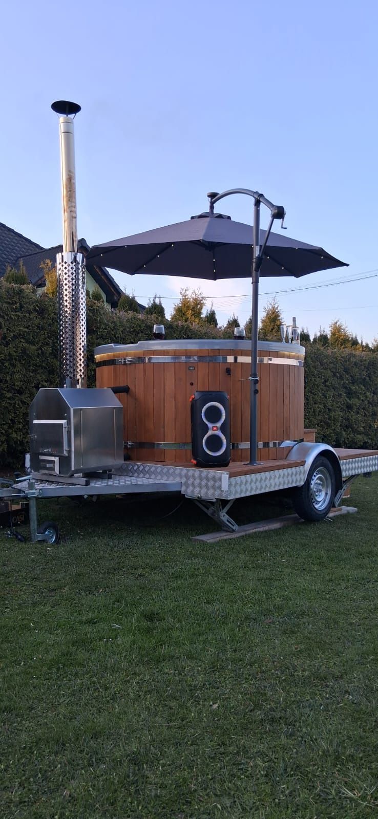 Mobilna balia bania jacuzzi wynajem