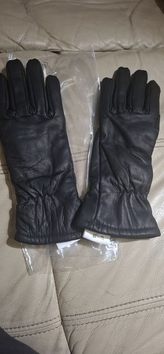 Damskie wzmacniane rękawiczki z grubej skóry bydlęcej r 6