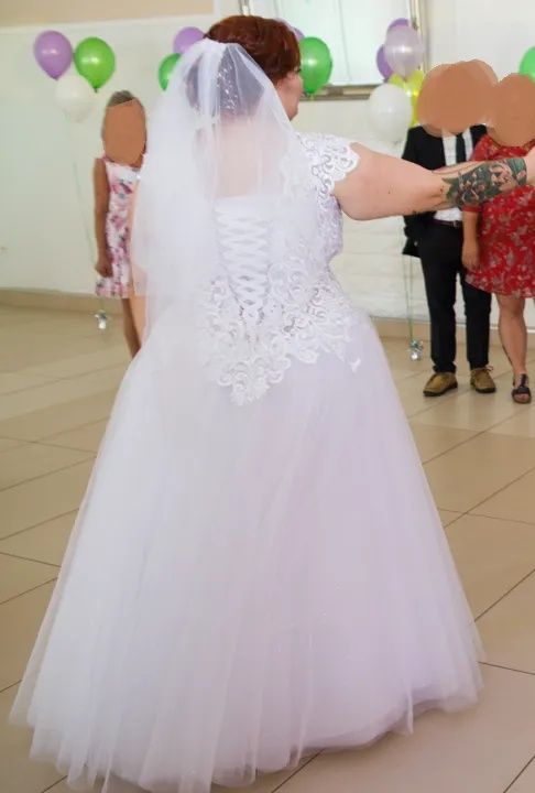 Suknia ślubna biała princess