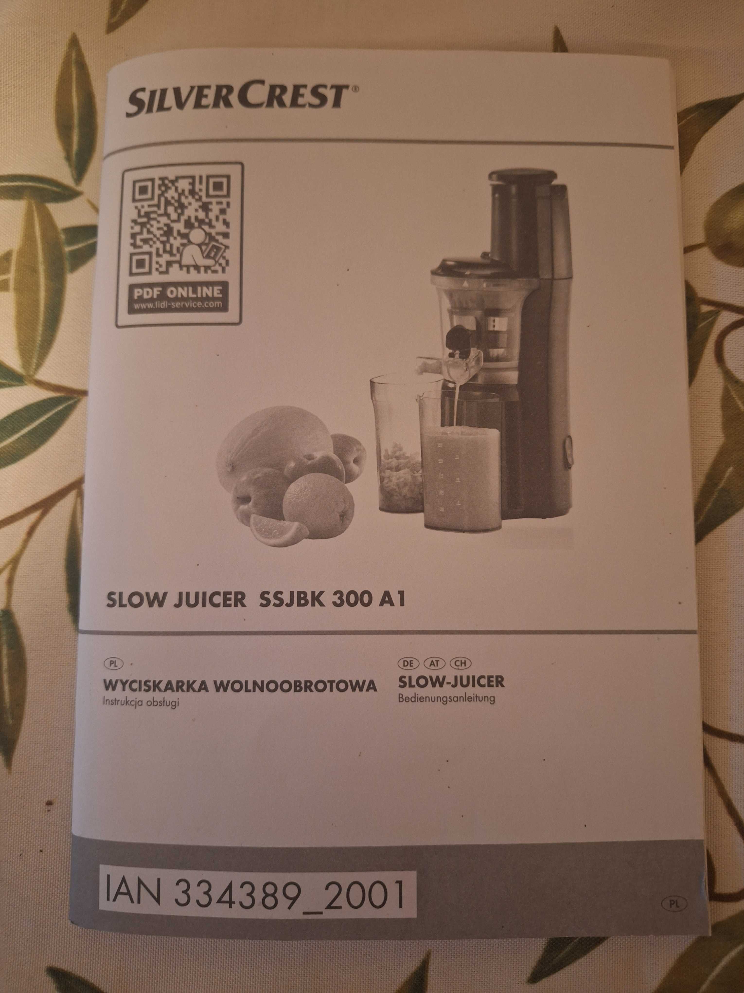 Wyciskarka wolnoobrotowa Silvercrest Lidl
