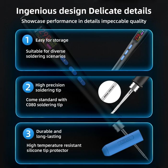 AiXun T205 портативна паяльна станція