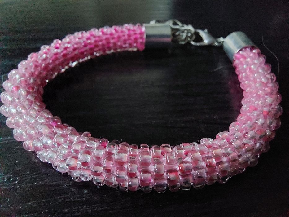 Bransoletka handmade metoda szydełkowa