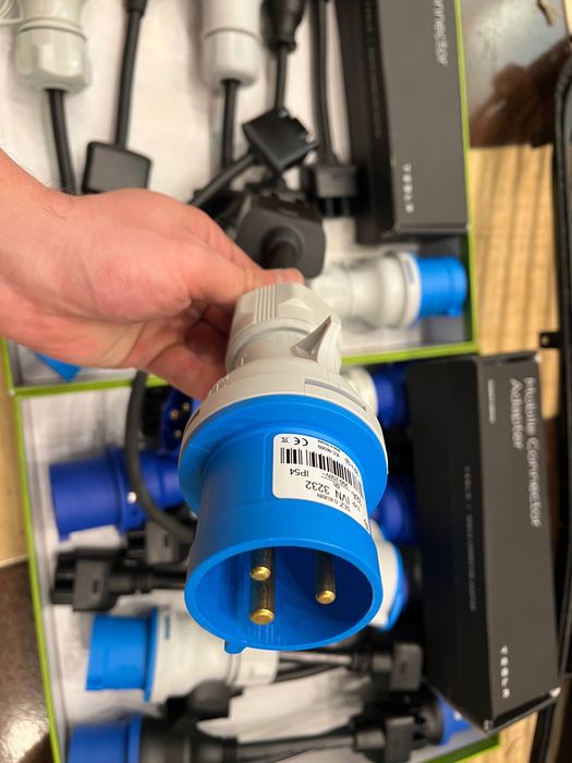 Перехідник хвіст адптер Tesla 32а силова вилка (shuko)