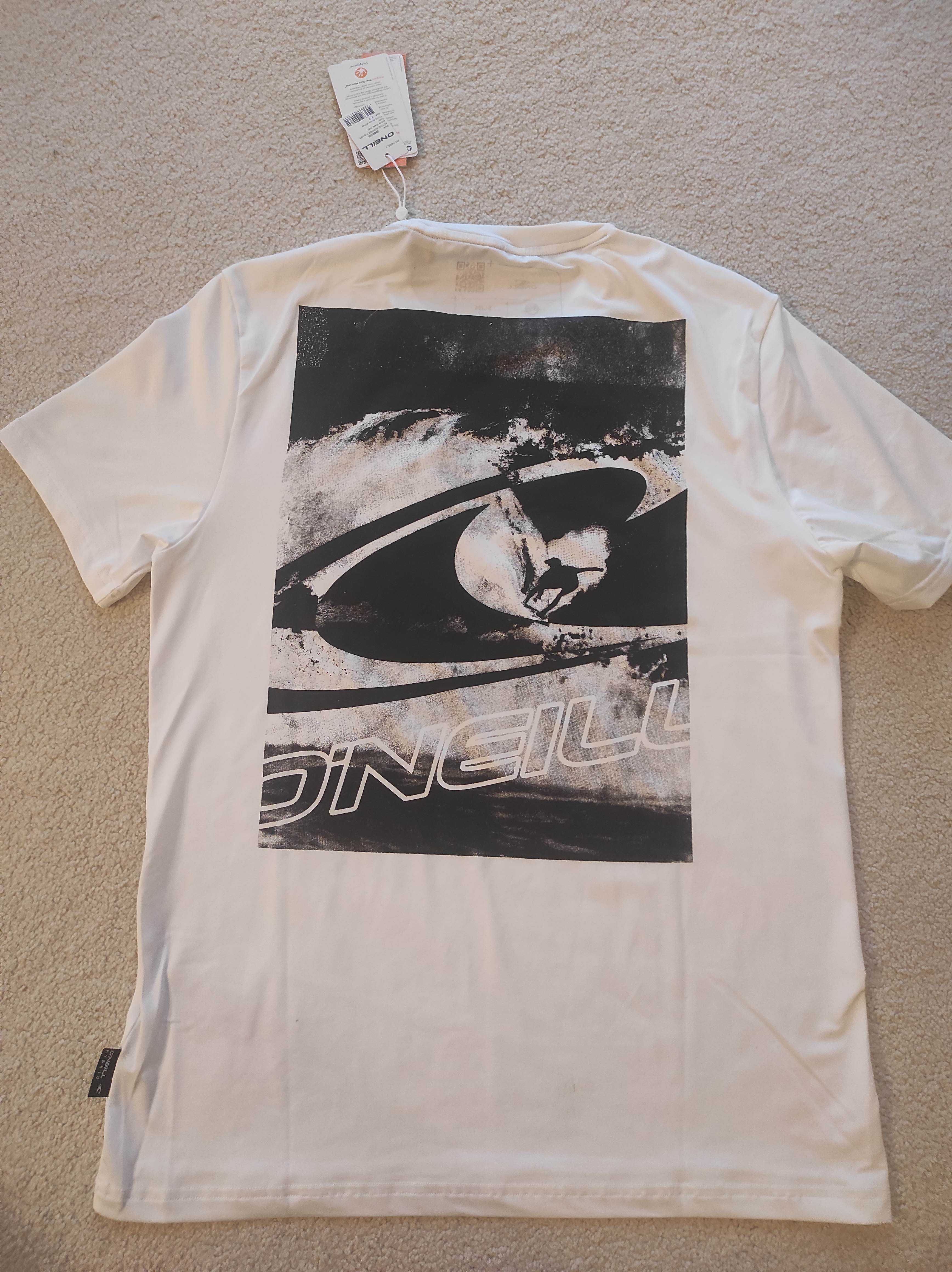 Koszulka O´neill Active t-shirt dla surfera biała rozm S nowa metki