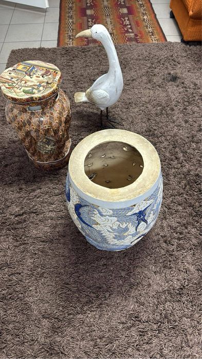 Donica ceramiczna chińskie siedzisko 2 szt.