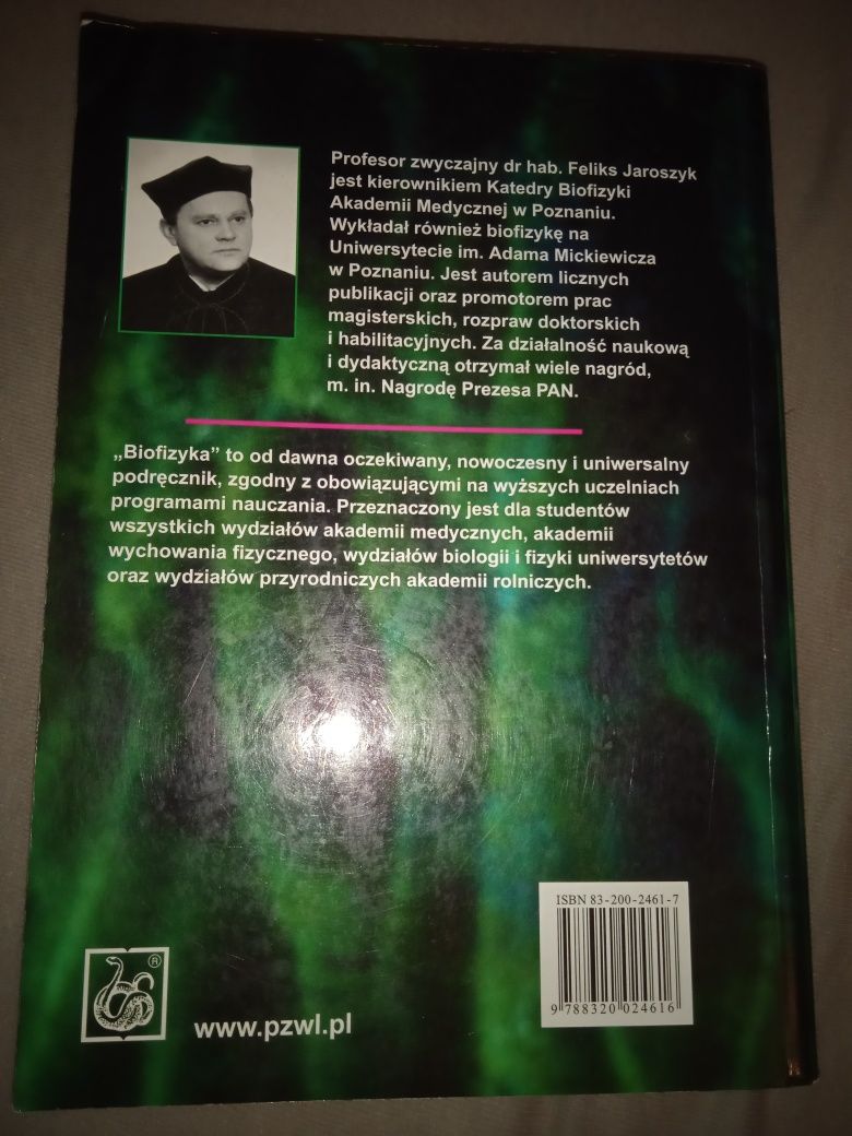 Biofizyka Feliks Jaroszyk