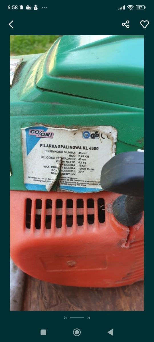 Pilarka łańcuchowa używana