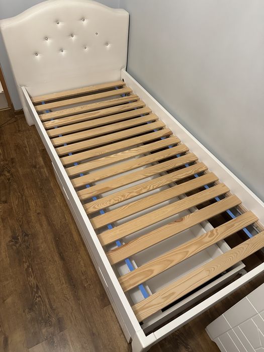 Łóżko 90x200cm Meblik kolecja royal white