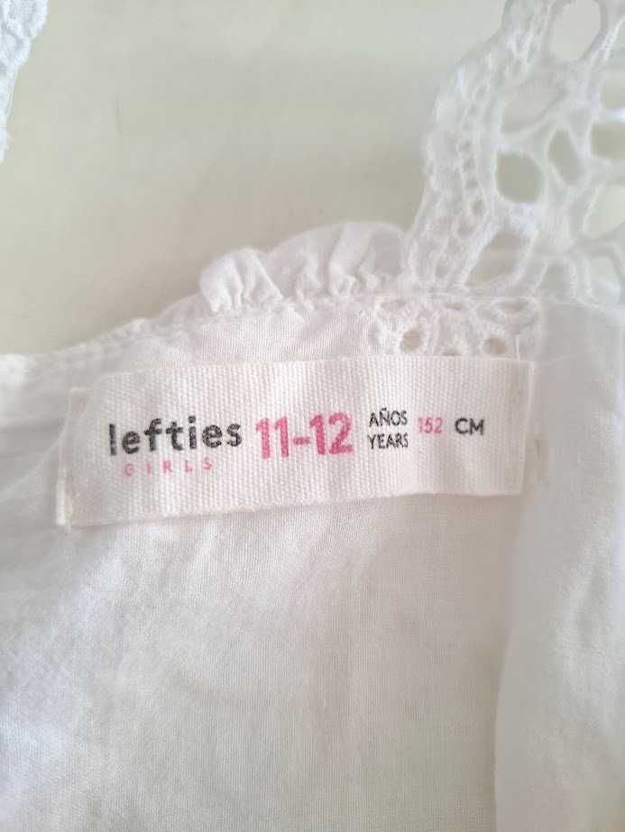 Blusa deixada com ponto aberto menina 11-12 anos