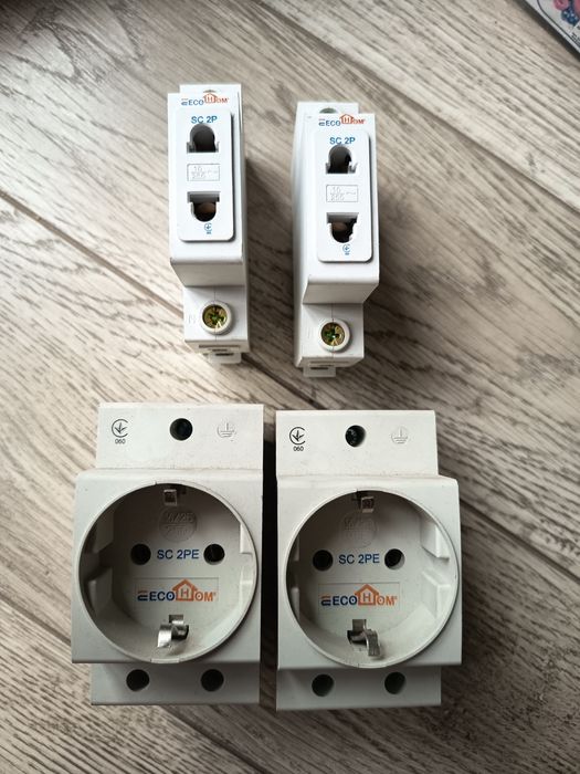 Розетки  на дин рейку