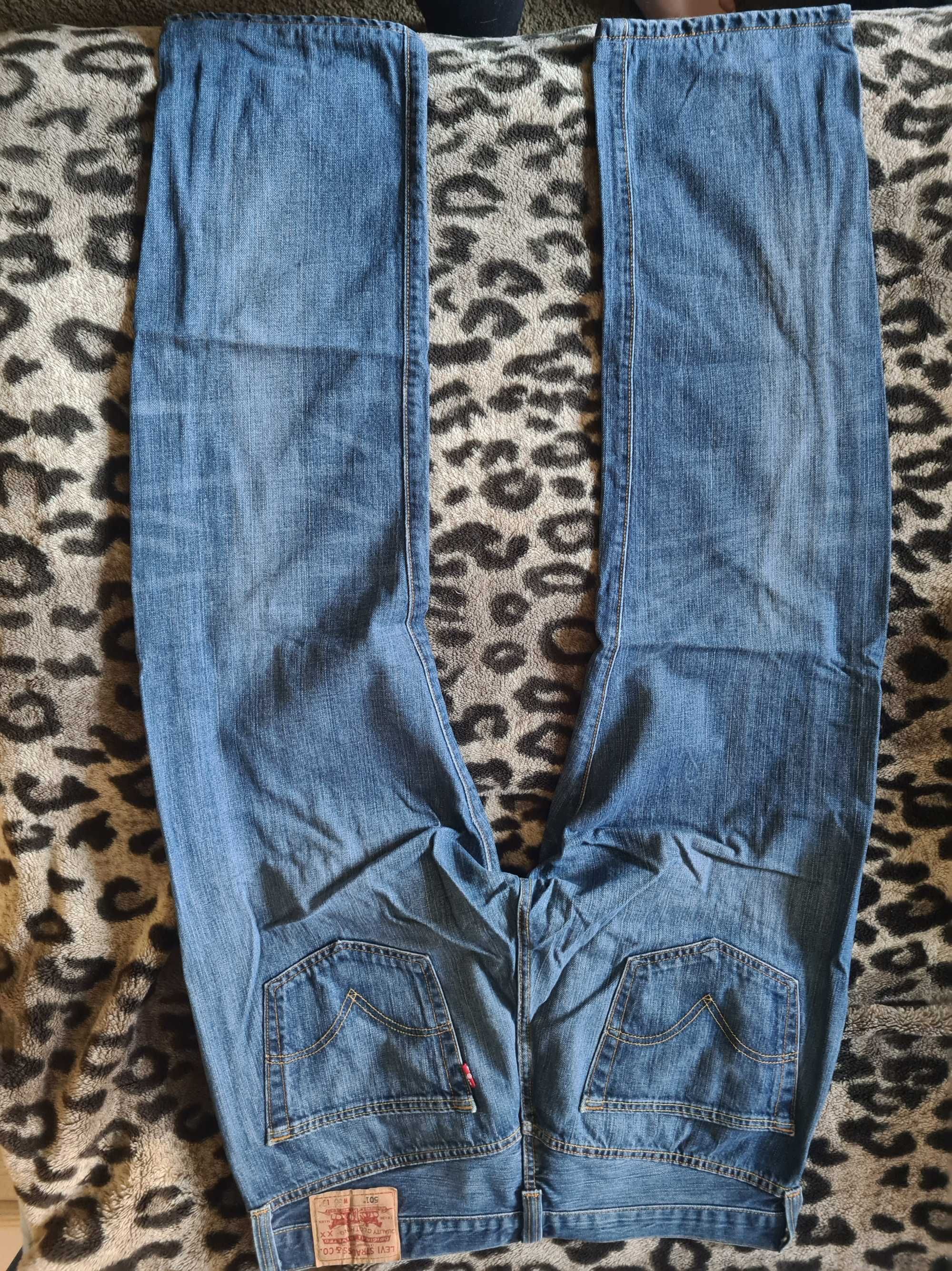 Granatowe Spodnie LEVIS 501 w 36 L 32