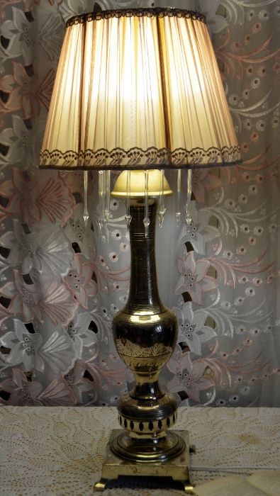 Торшер 77 см ,Старинная бронза Старинные подвески