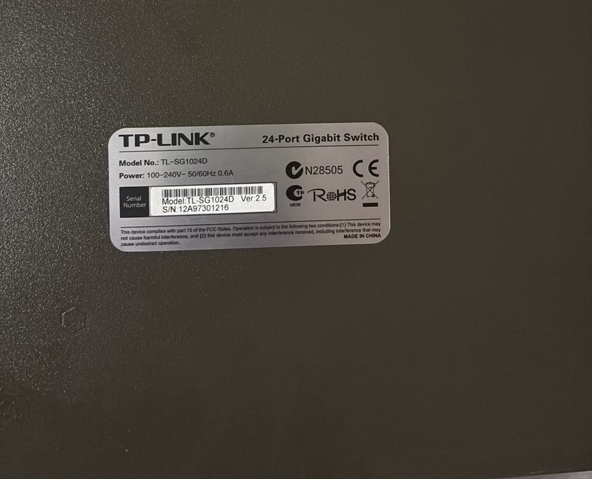 мережевий комутатор (світч) TP-Link TL-SG1024D — 24-портовий