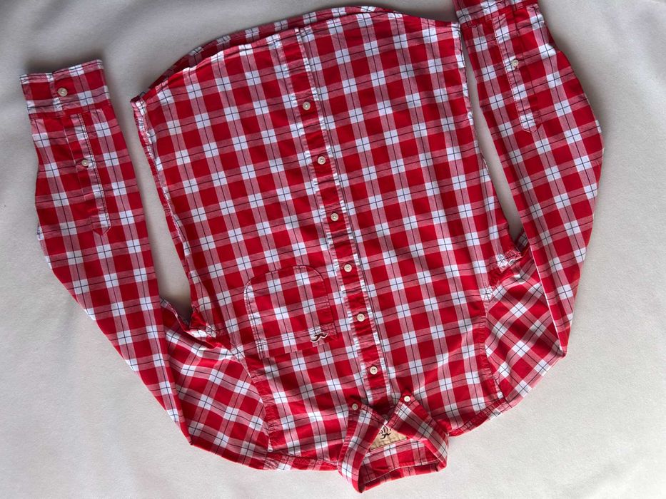 Hollister _ Koszula w kratę L _ 100% bawełna