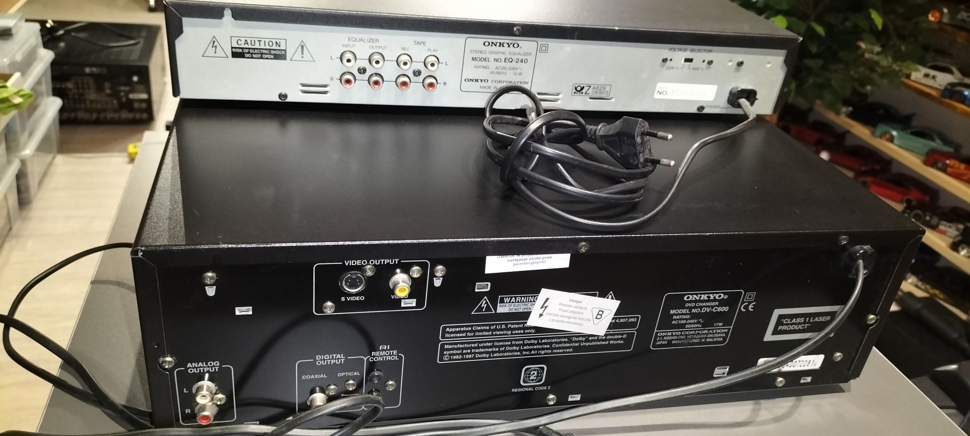 Onkyo Equalizer Korektor EQ-240 i Zmieniarka DVD DV-C600 6DVD/CD