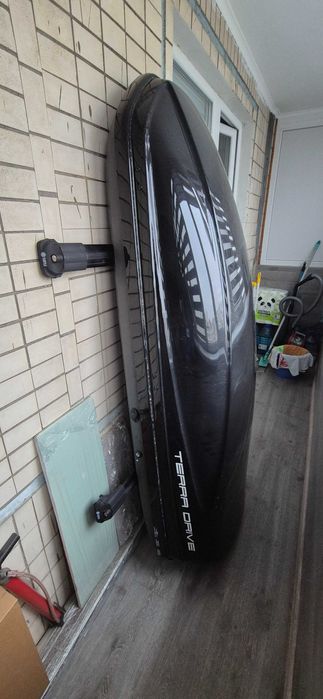 Автобокс, автомобільний багажник Terra Drive 480 з поперечинами Turtle