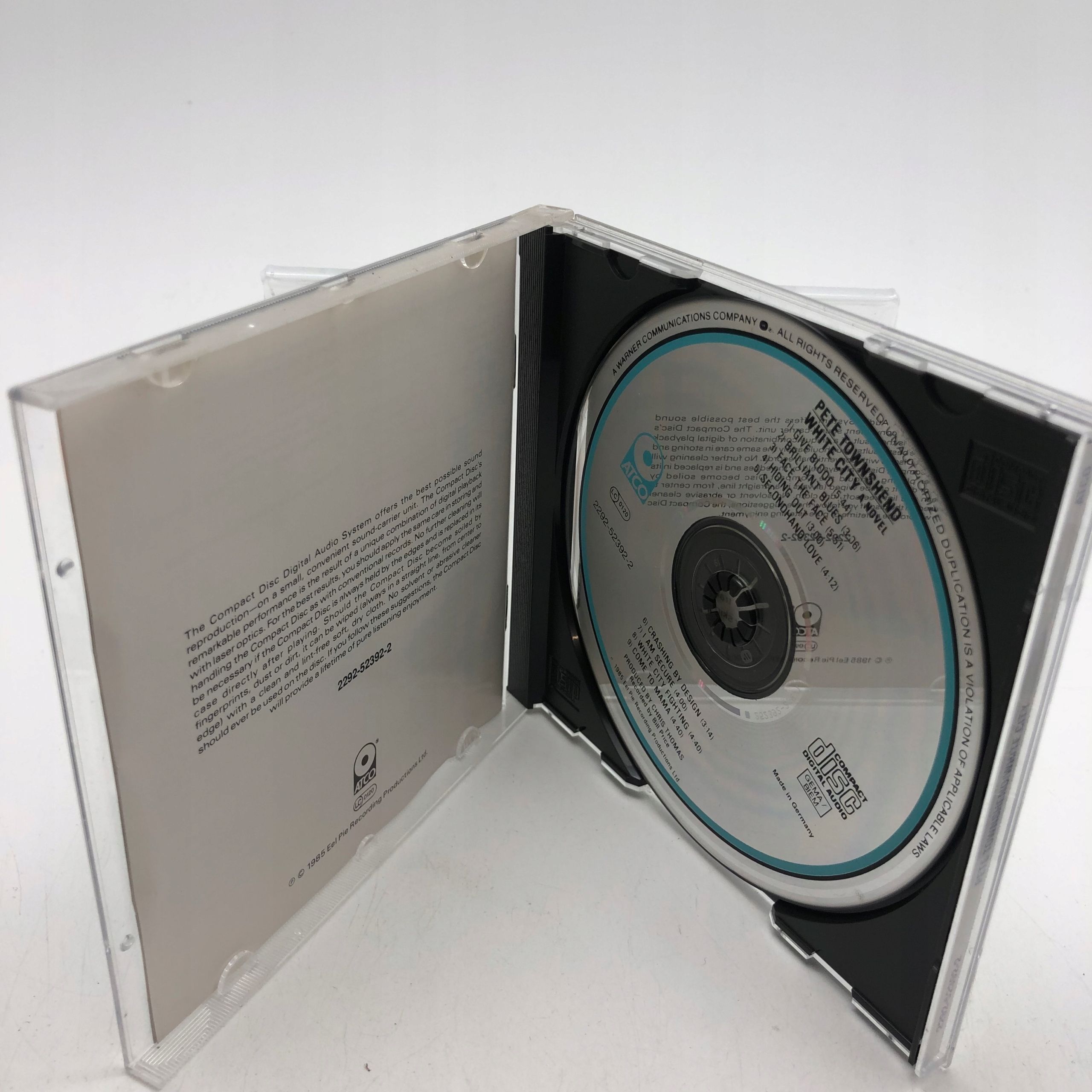 cd - pete townshend - white city: a novel rock