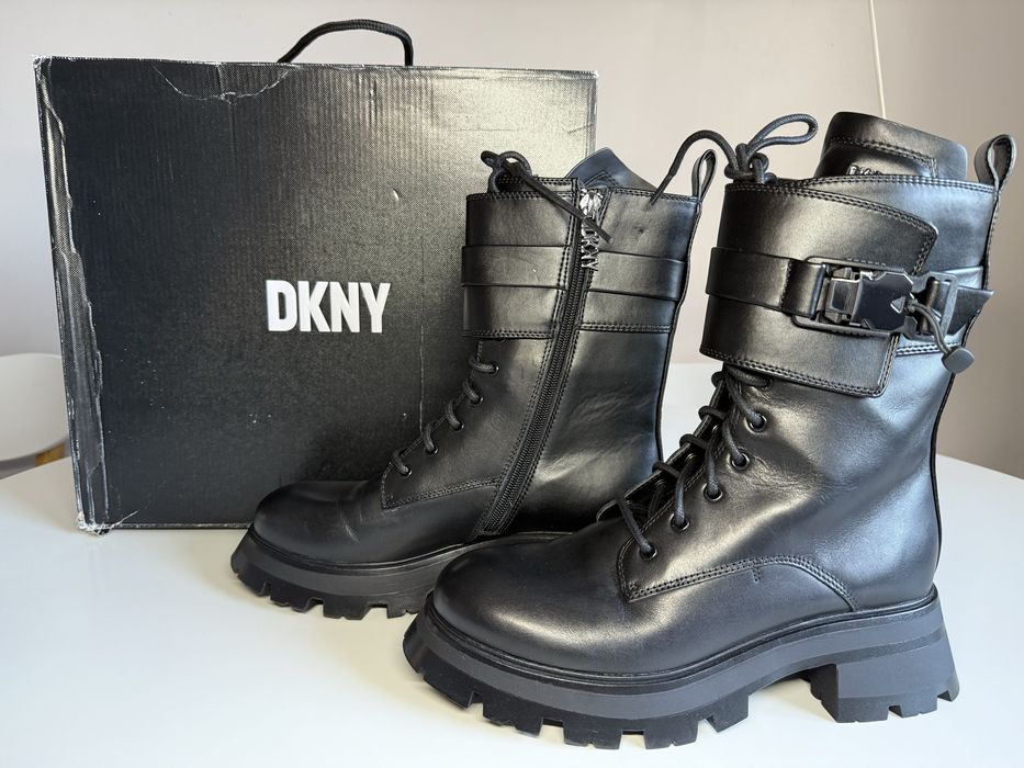 Черевики/чоботи DKNY натураль шкіра оригінал купувала в Мілані за 330€