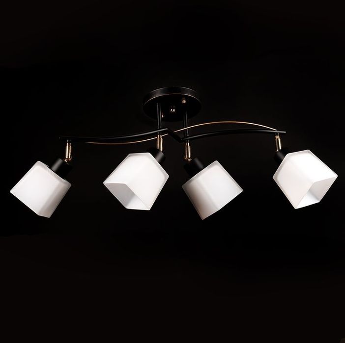 Люстра стельова з плафонами