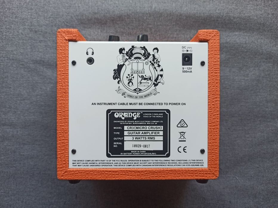 Amplificador Orange Micro Crush CR3
