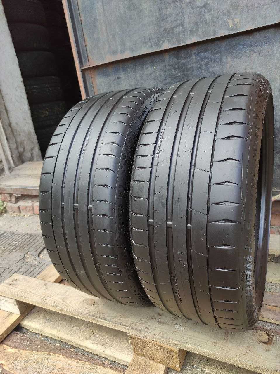 Continental Sport Contact 7 225/40r19 22год, 4,8мм, ЛЕТО из Германии