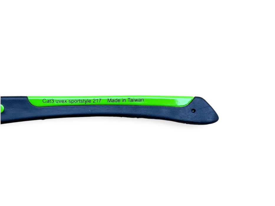 Okulary UVEX Cat3 Sportstyle 217, zielono-czarne / nowe, FV / 062-170