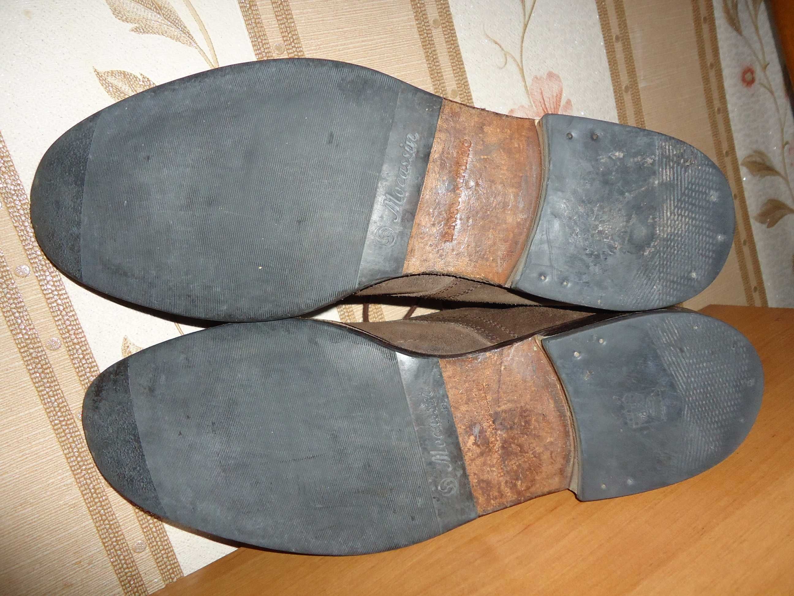 Мужские замшевые мокасины, полуботинки BANANA REPUBLIC размер 44(29,5)