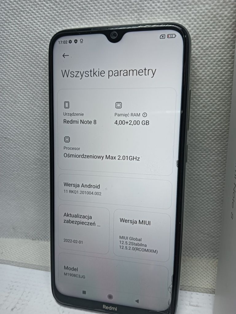 Smartfon Xiaomi Redmi Note 8 4 GB / 128 GB
