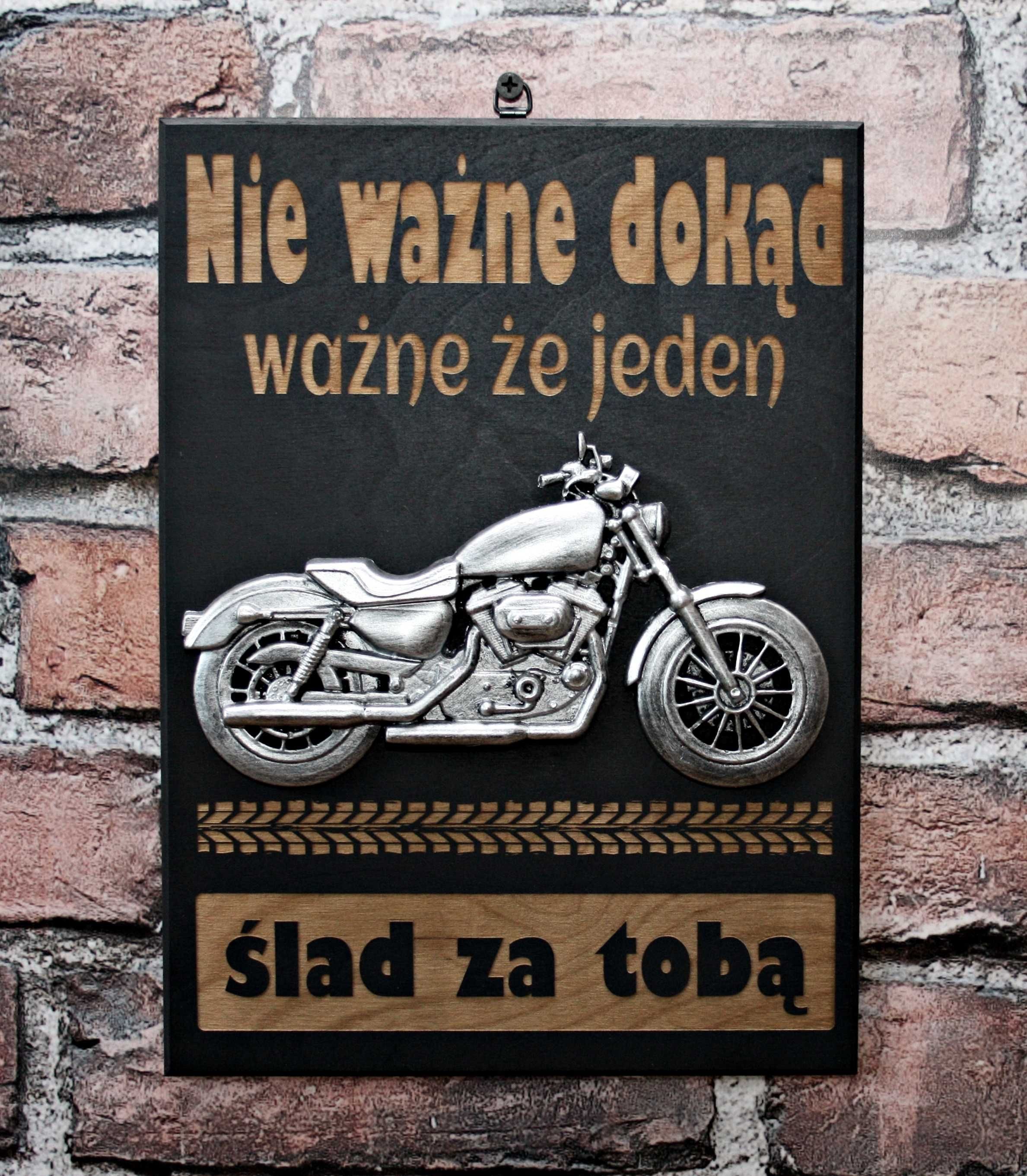 Tabliczka Plakat 3D dla Motocyklisty "Nie ważne.."