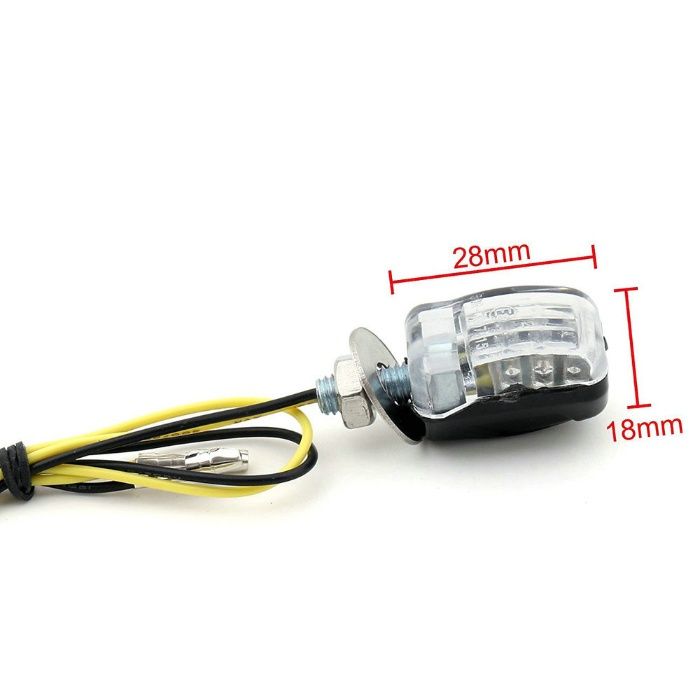 Piscas Led Super pequenos Mota Café Racer Scrambler Universais