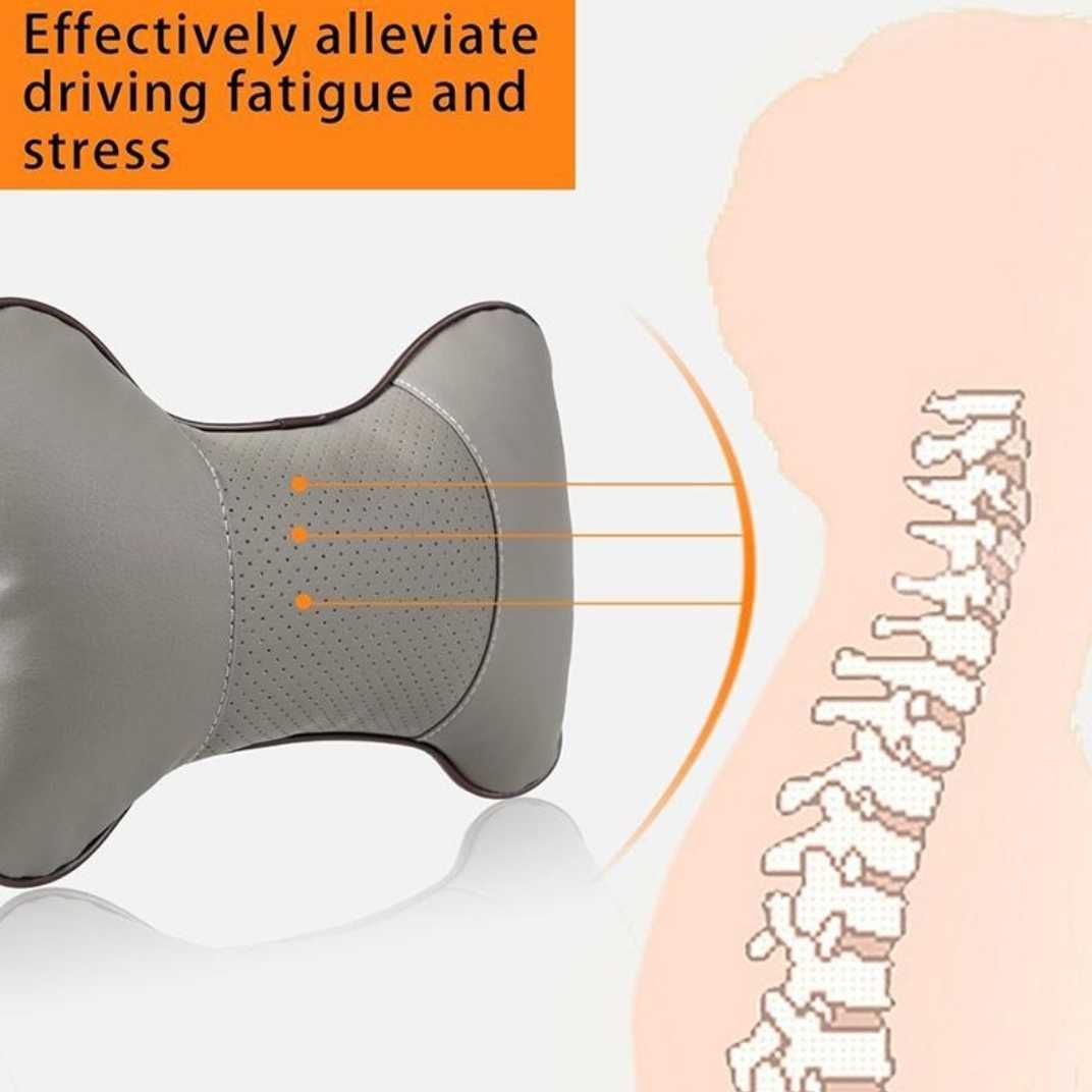 Подушка для шеи в автомобиль 1 шт, цвет беж