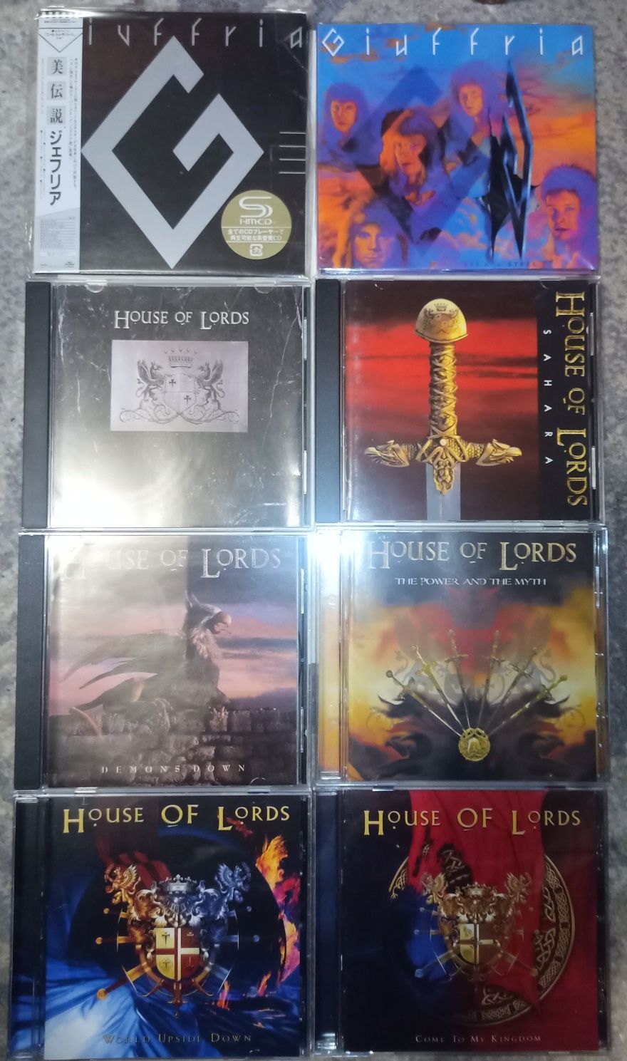 House of Lords.Demon.Asia.Boston.Kingdom come.Giuffria.Фірмові CD.