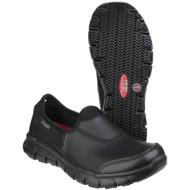 Жіночі мокасини робоче взуття skechers sure track slip-on