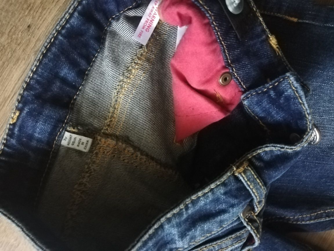 Spodnie jeans roz 98