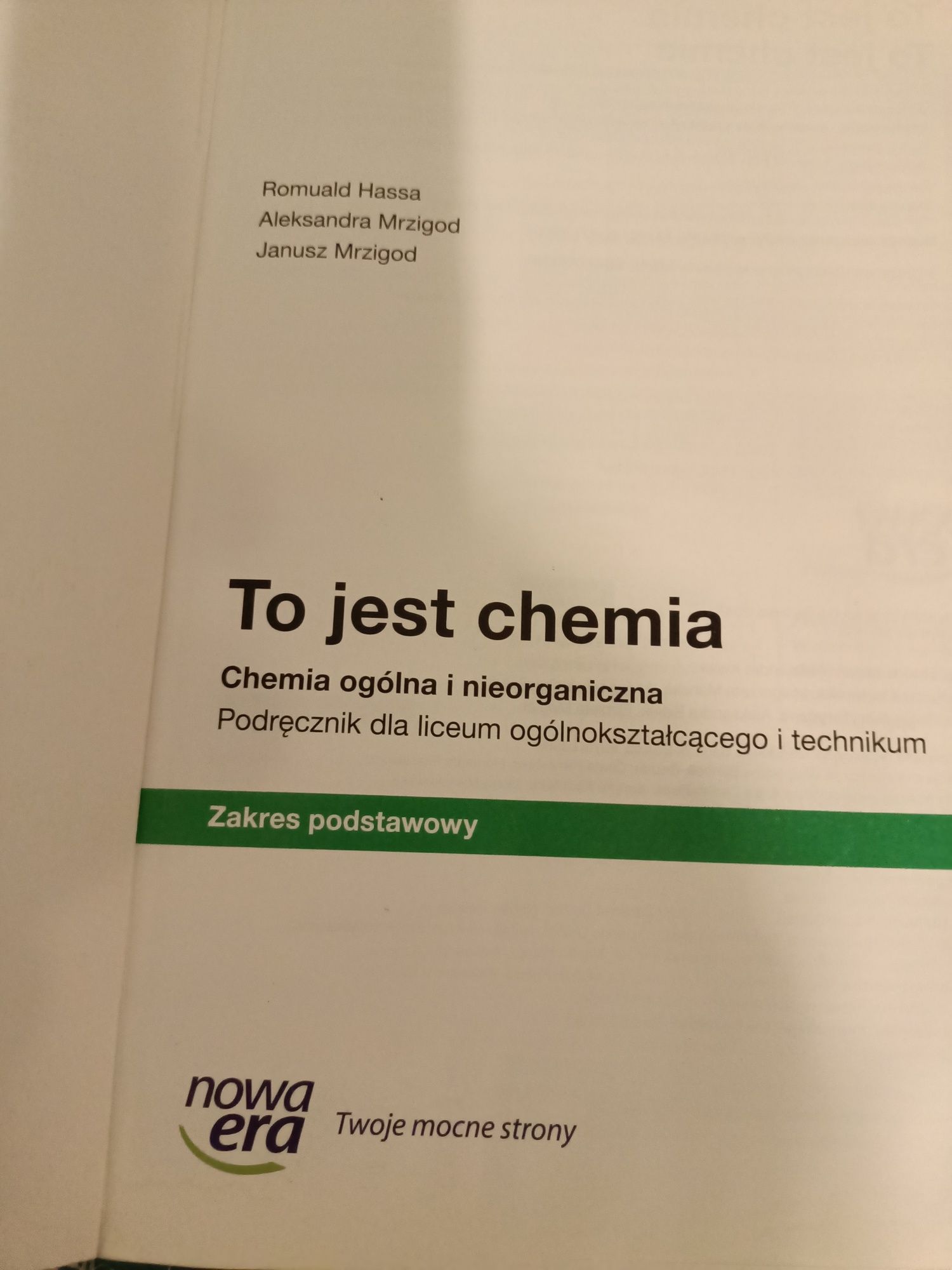 Podręcznik do chemii klasa 1