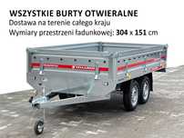 Temared TRANSPORTER 3015/2 - przyczepa samochodowa 304x151 przyczepka