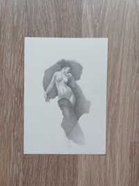 Rysunek szkic akt kobiety akademizm obraz W. A. Bouguereau study