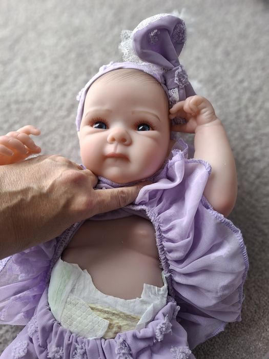 Lalka jak żywe dziecko reborn piękna NOWA duża 46cm , cala gumowa , br