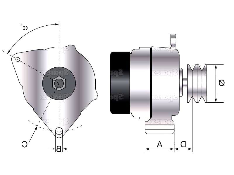 Alternator (Mahle) - 14V, 200 Amper IA1547