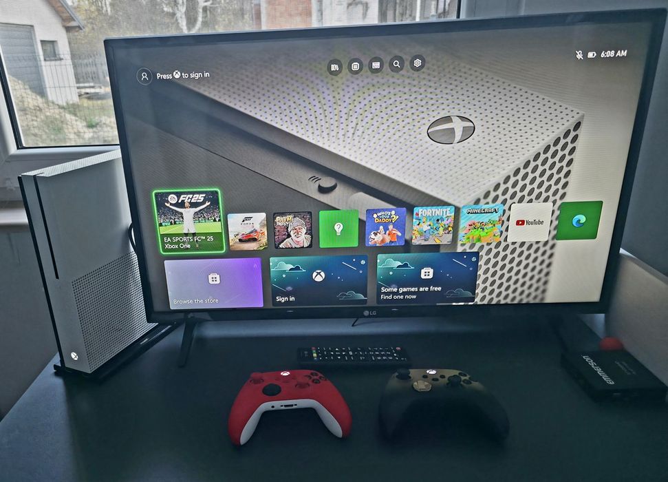 Xbox z telewizorem LG + Fifa25