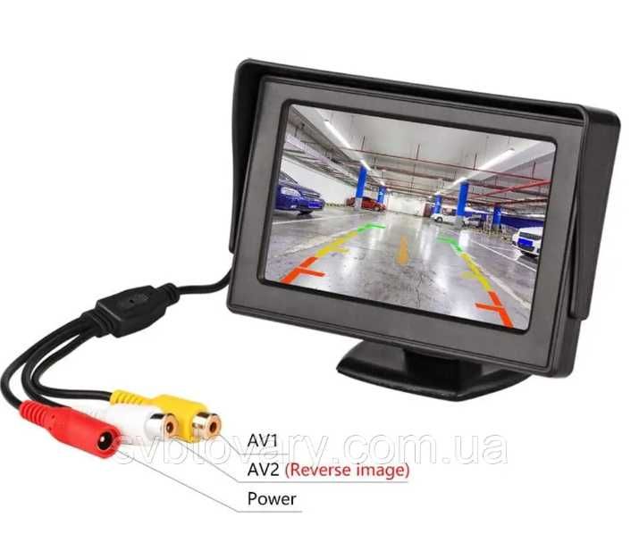 Монитор TFT LCD HD4.3" для камеры заднего вида в автомобиль  4,3 дюйма