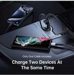 Ładowarka samochodowa + kabel USB typ C - USB typC 1,5m Syncwire O410