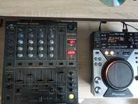 Zestaw konsola Pioneer DJM 600 + 2x CDJ 400
