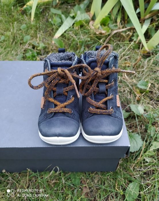 Ecco 20 ботинки на хлопчика зимові чоботи шкіряні сапоги взуття ессо