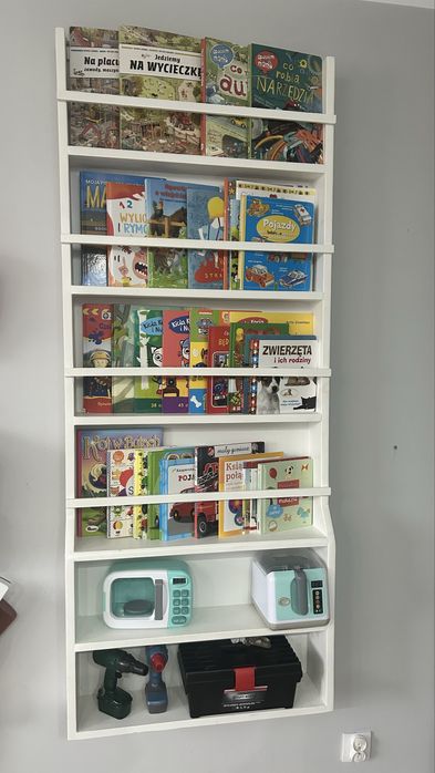 Regał na książki biały biblioteczka
