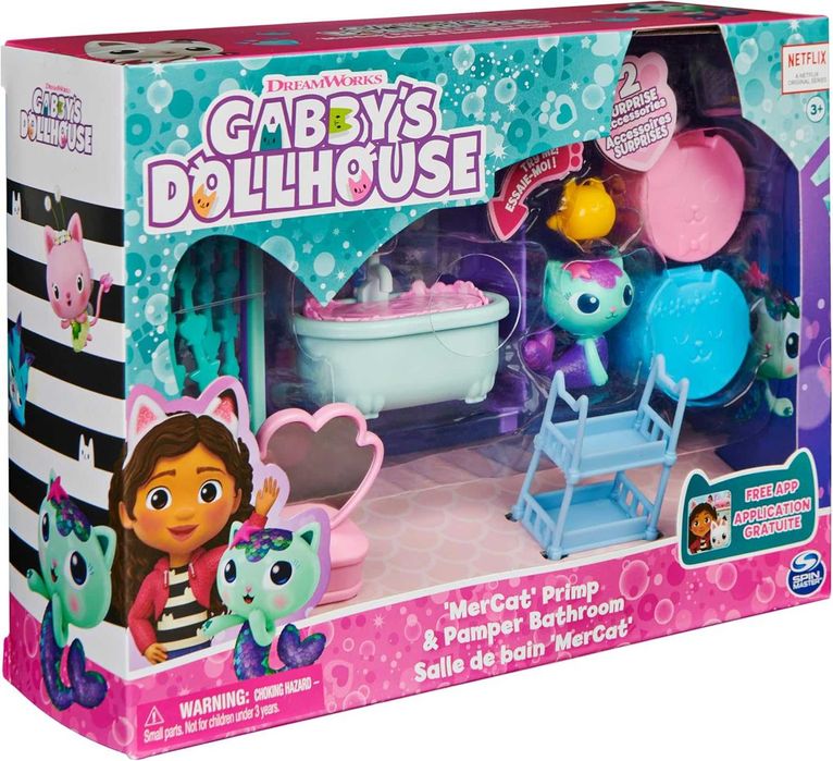 Игровой набор Кукольный домик Габби ванна, спальня  Gabbys Dollhouse