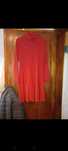 Vestido vermelho, manga comprida, gola - M/38 - Local