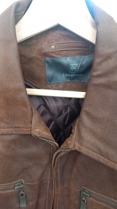 Casaco de couro casa das peles