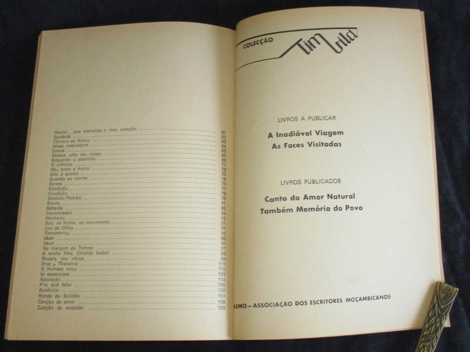 Livro Testamento - 1 Clotilde Silva Colecção Timbila