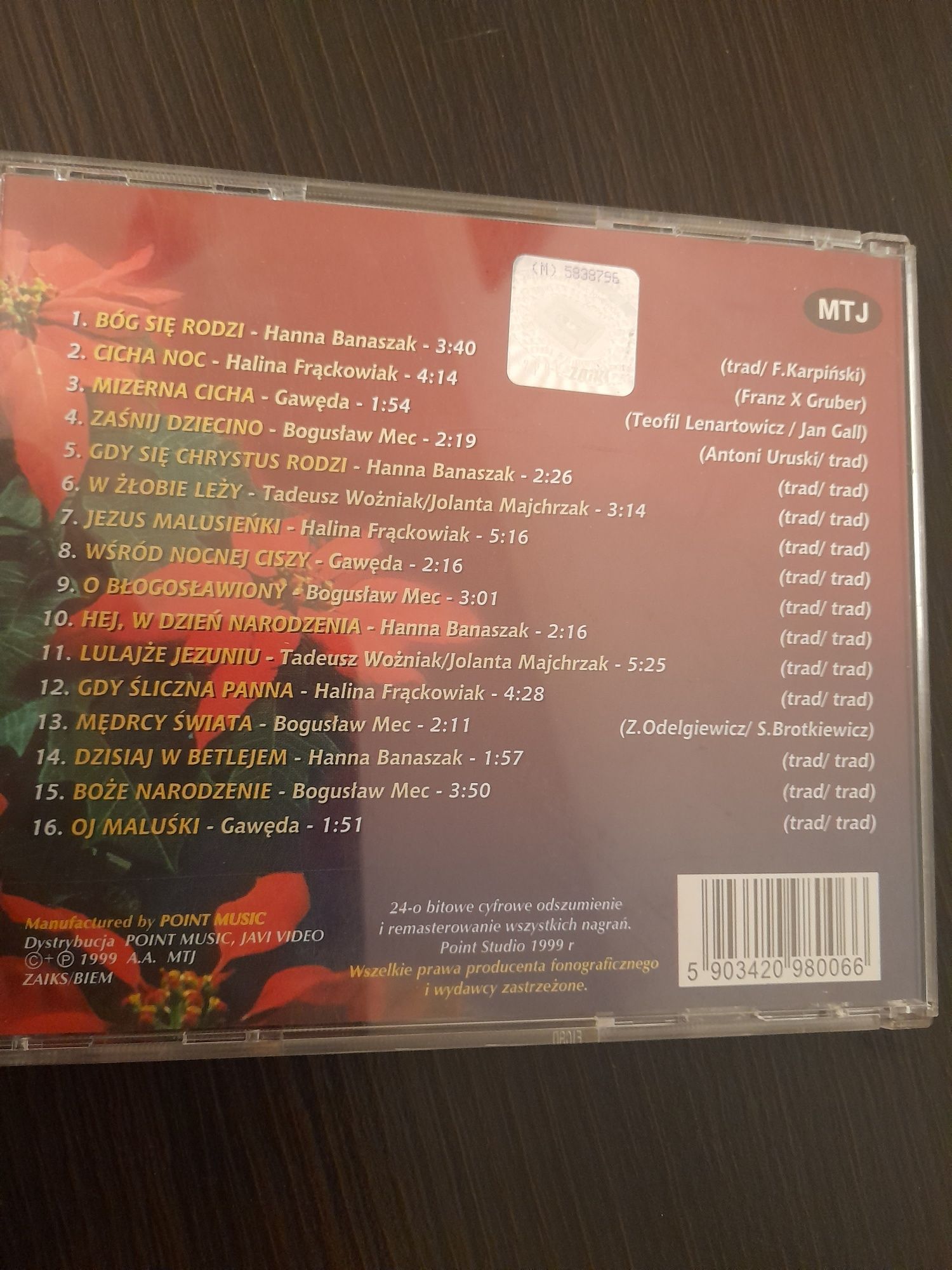 Płyta  CD kolędy